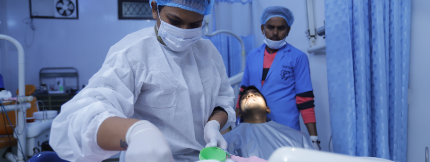 doctors team in dental academy