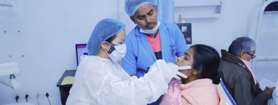 doctors team in dental academy