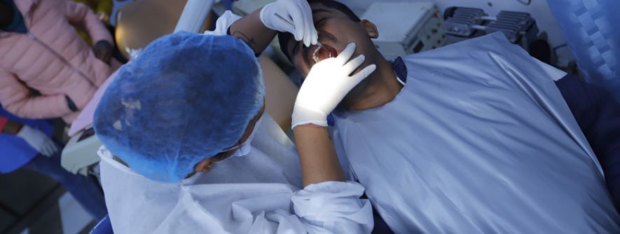 doctors team in dental academy