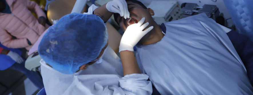 doctors team in dental academy