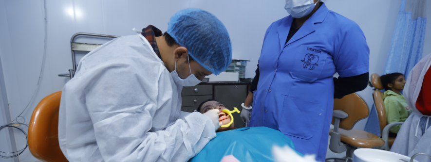 doctors team in dental academy