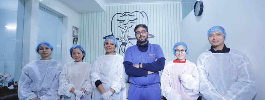 doctors team in dental academy