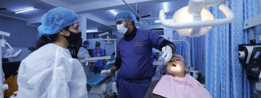 doctors team in dental academy