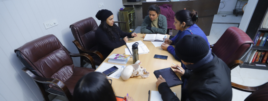 doctors team in dental academy